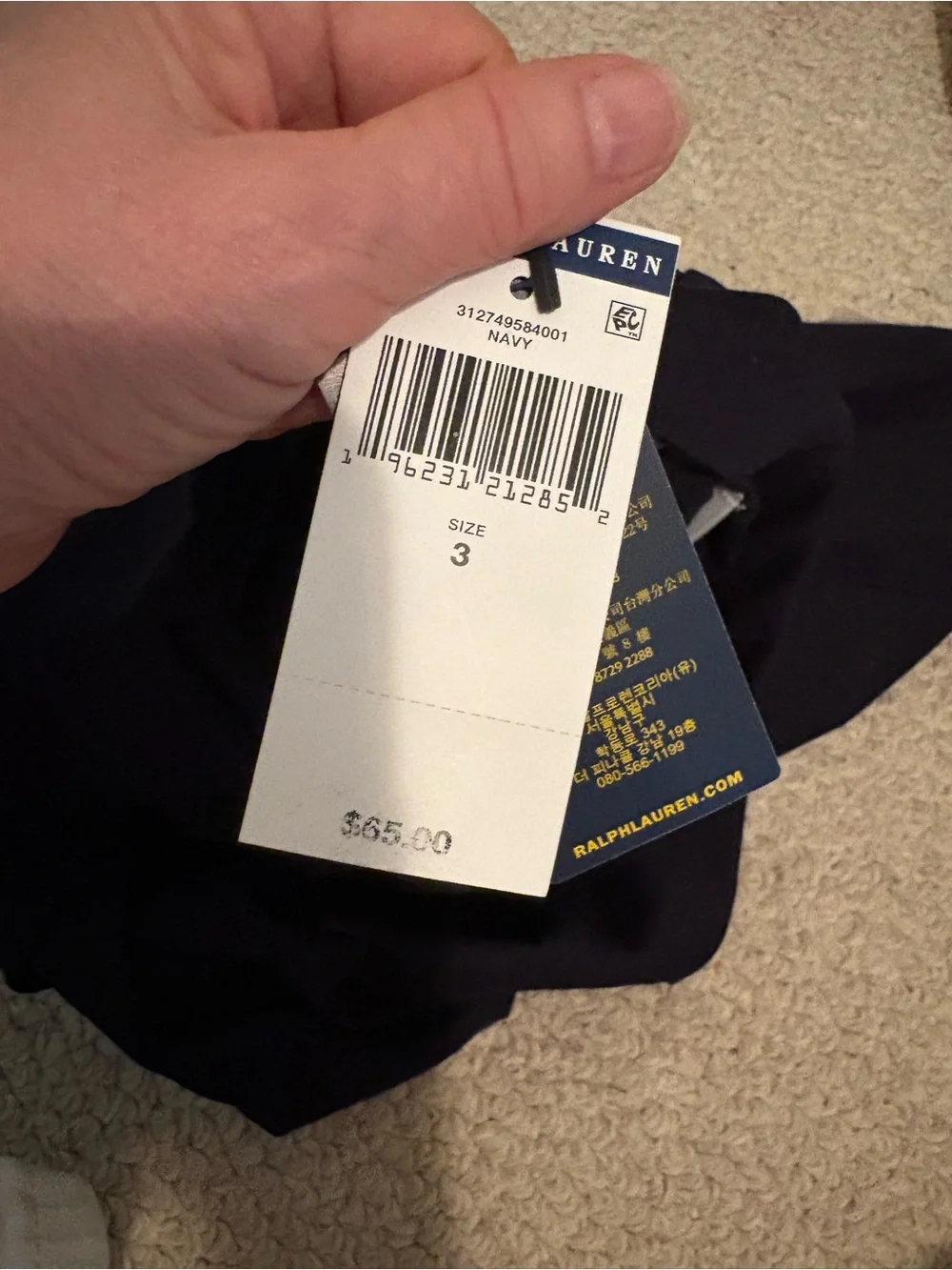 Polo Ralph Lauren Girls size 3 NWT $65 Pleated Mini Skort navy - Picture 11 of 13